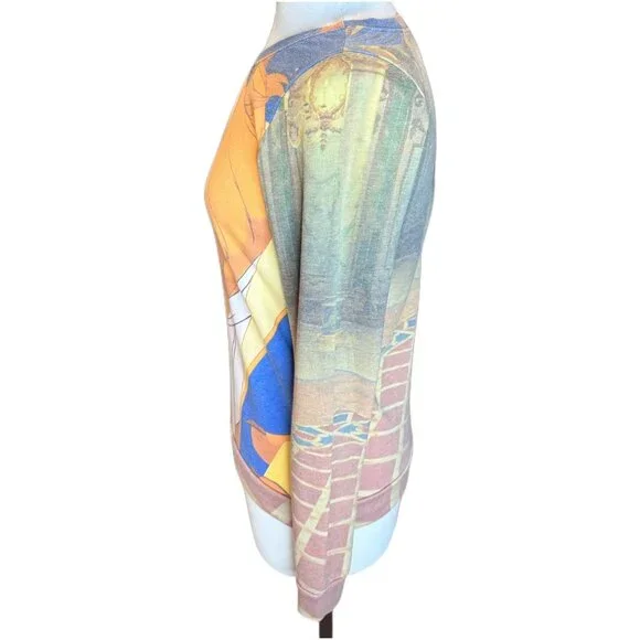 Disney MSRP $60  Authentic Beauty & Beast Womens Medium Long Sleevep Sweatshirt - Picture 3 of 7